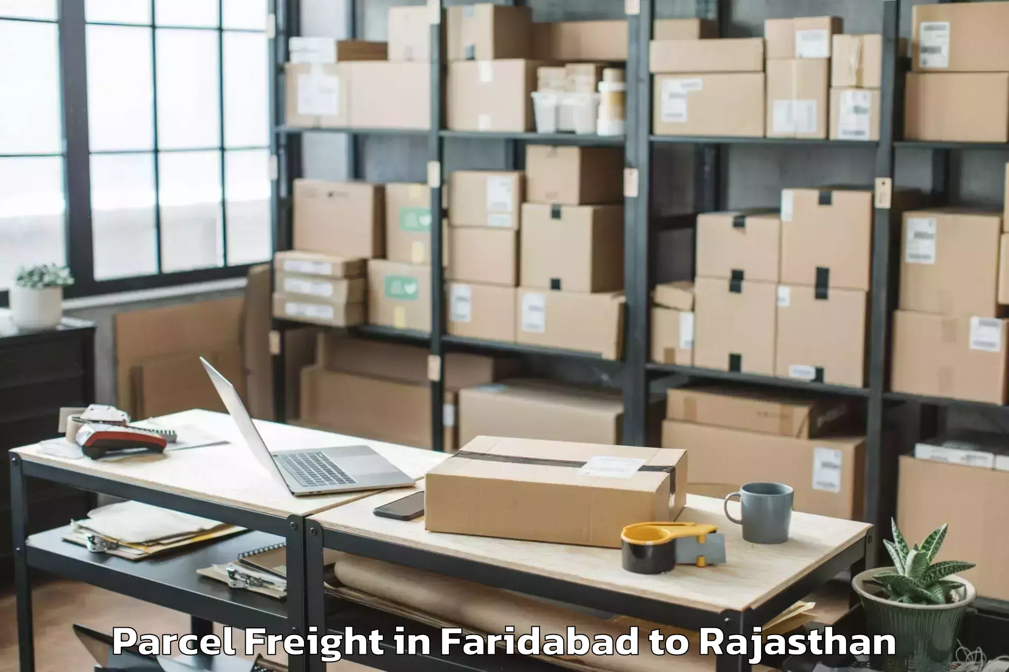 Faridabad to Sardarshahr Parcel Freight